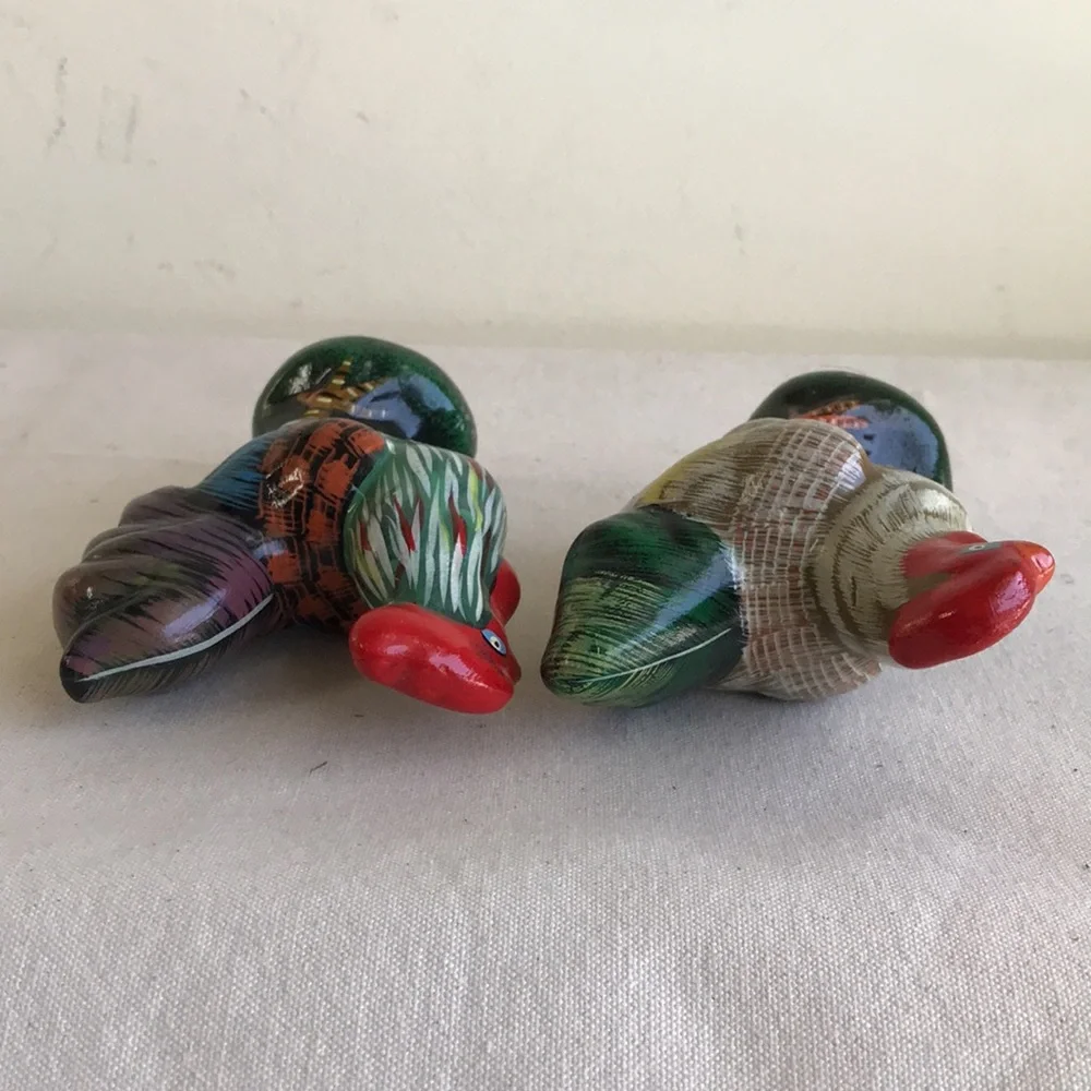 Chickens Ceramic figures Rooster and Hen - Picture 6 of 7